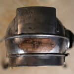 projecteur lampadaire vintage rénové – phare ancien "besnard paris" sur trépied n°02