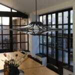 suspension mdf noir 90 cm, zoe