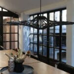 suspension mdf noir 90 cm, zoe