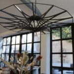 suspension mdf noir 90 cm, zoe