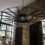 suspension mdf noir 90 cm, zoe
