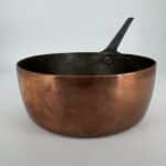 ensemble de 5 anciennes casseroles en cuivre