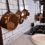 lot de 5 anciennes casseroles en cuivre