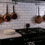 lot de 5 anciennes casseroles en cuivre