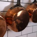 lot de 5 anciennes casseroles en cuivre