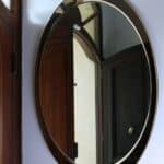 miroir vintage galvarome, metalvetro, 1976