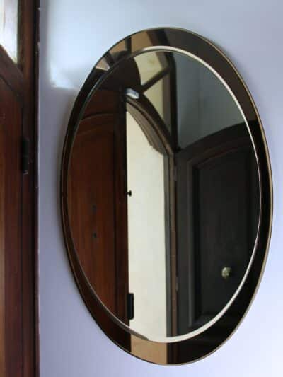miroir vintage galvarome, metalvetro, 1976