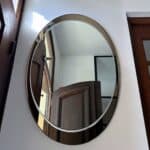 miroir vintage galvarome, metalvetro, 1976