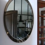 miroir vintage galvarome, metalvetro, 1976