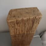 lampe bois de chêne sculptée, dezen