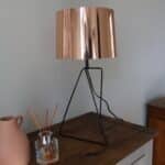 lampe cuivrée, marquise