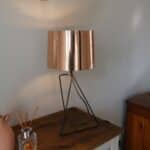 lampe cuivrée, marquise