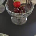 lot 8 coupes à dessert en verre, valentine