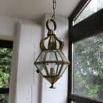 lanterne ancienne laiton et verre, esther n°02