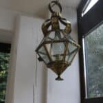 lanterne ancienne laiton et verre, esther n°02