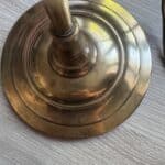 lampe laiton tulipe art nouveau, luce