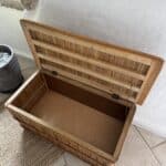 coffre rotin vintage, claude n°01
