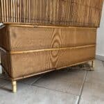 coffre rotin vintage, claude n°01