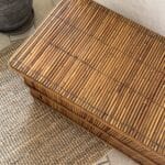 coffre rotin vintage, claude n°01