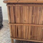 coffre rotin vintage, claude n°01