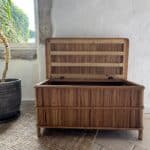 coffre rotin vintage, claude n°01
