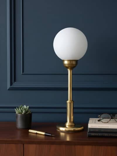 lampe à poser vintage opaline, lucie n°10