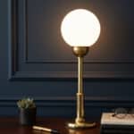 lampe à poser vintage opaline, lucie n°10