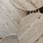 ensemble tables travertin, angelo n°01
