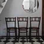 3 chaises bistrot bois fischel, fin xixe deb xxe siècle