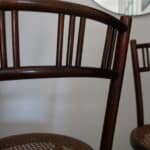 3 chaises bistrot bois fischel, fin xixe deb xxe siècle