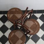 3 chaises bistrot bois fischel, fin xixe deb xxe siècle