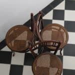 3 chaises bistrot bois fischel, fin xixe deb xxe siècle