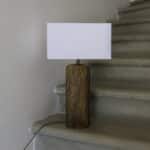 lampe laiton et bronze "effet plume", attribuée à luciano frigerio, design italien des années 70