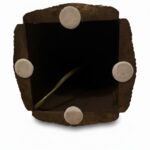 lampe laiton & bronze, luciano frigerio, design italien années 70