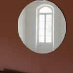 miroir rond ciselé vintage, martin n°07