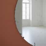 miroir rond ciselé vintage, martin n°07