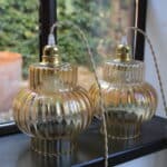 balladeuse vintage verre ambre, ella n°02