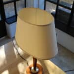 lampe de bureau vintage, style art déco, unilux, 70s