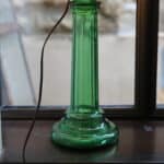 lampe upcyclée opaline, lucie n°12