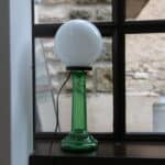 lampe upcyclée opaline, lucie n°12