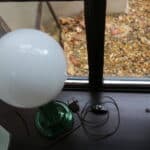 lampe upcyclée opaline, lucie n°12