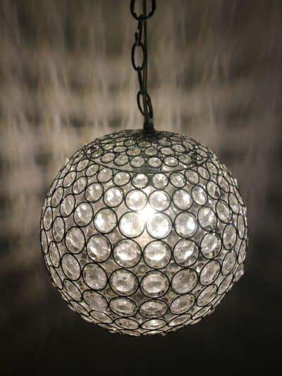 lustre globe pampilles, marylin, années 90
