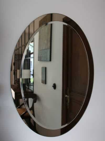grand miroir fumé vintage, michel n°06
