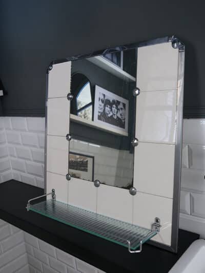 miroir faïence salle de bain, années 40 50, max