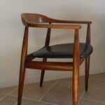 fauteuil danois vintage eilersen, style “kennedy”, années 1960