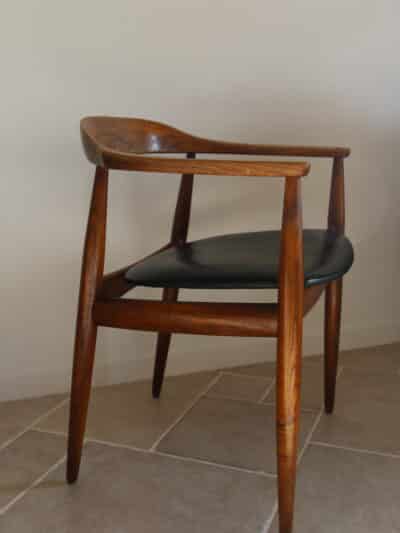 fauteuil danois vintage eilersen, style “kennedy”, années 1960