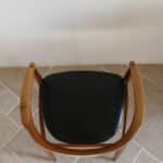 fauteuil danois vintage eilersen, style “kennedy”, années 1960