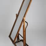 miroir psyché rotin, style riviera bohème, années 60 70, miranda