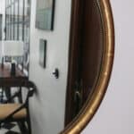 marius, le miroir ovale bois doré médaillon