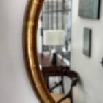marius, le miroir ovale bois doré médaillon